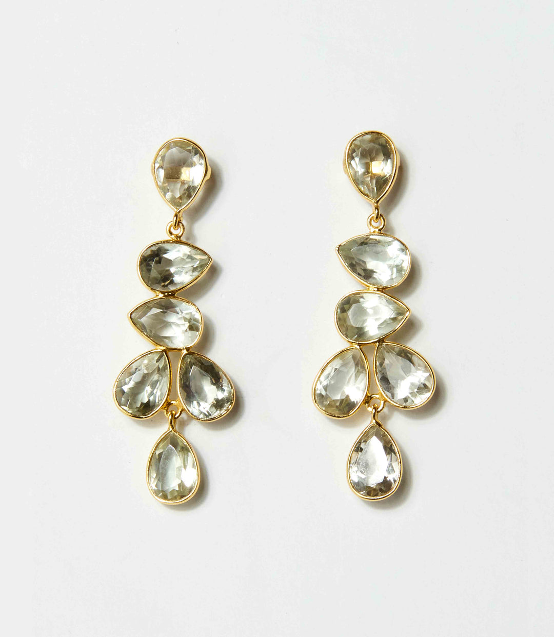 Multi Drop Gemstone Earrings