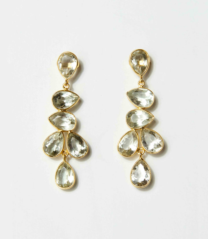 Multi Drop Gemstone Earrings