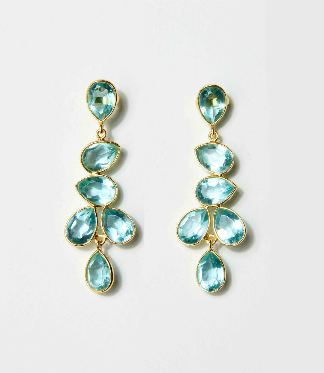 Multi Drop Gemstone Earrings