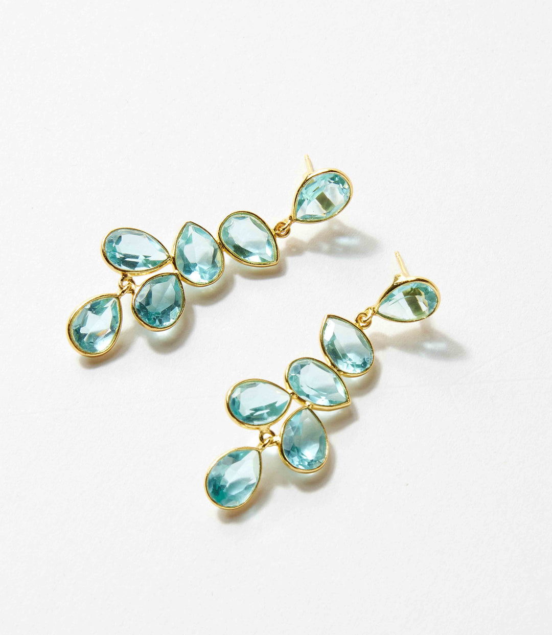 Multi Drop Gemstone Earrings