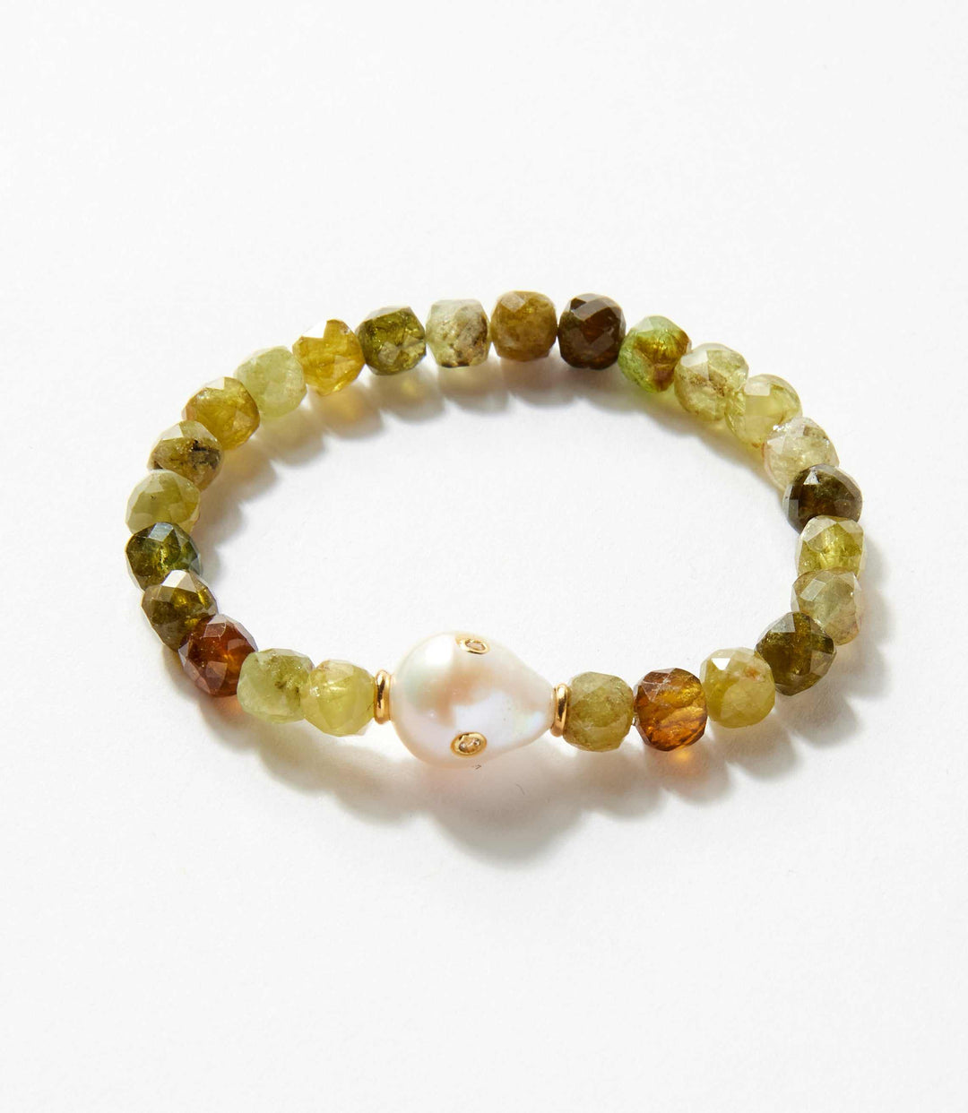 Gemstone And Pearl Bracelet