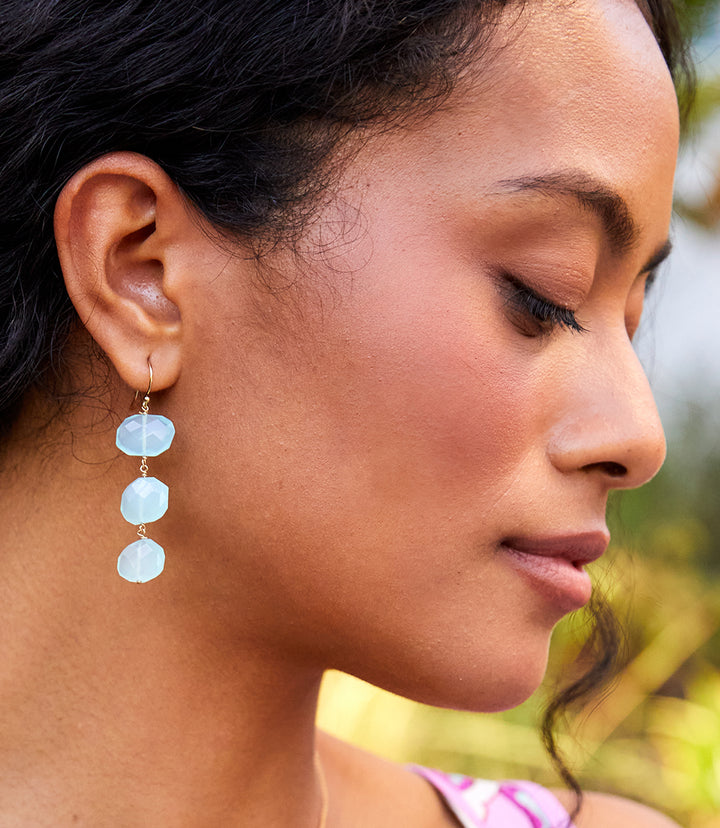Tiered Gemstone Earrings