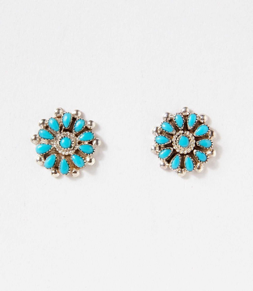Turquoise Cluster Earrings