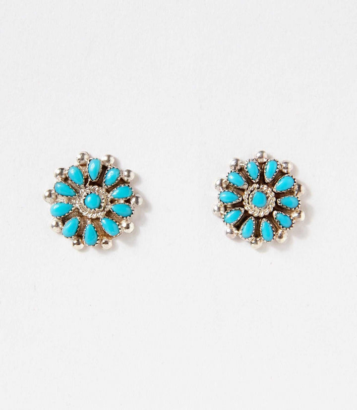 Turquoise Cluster Earrings