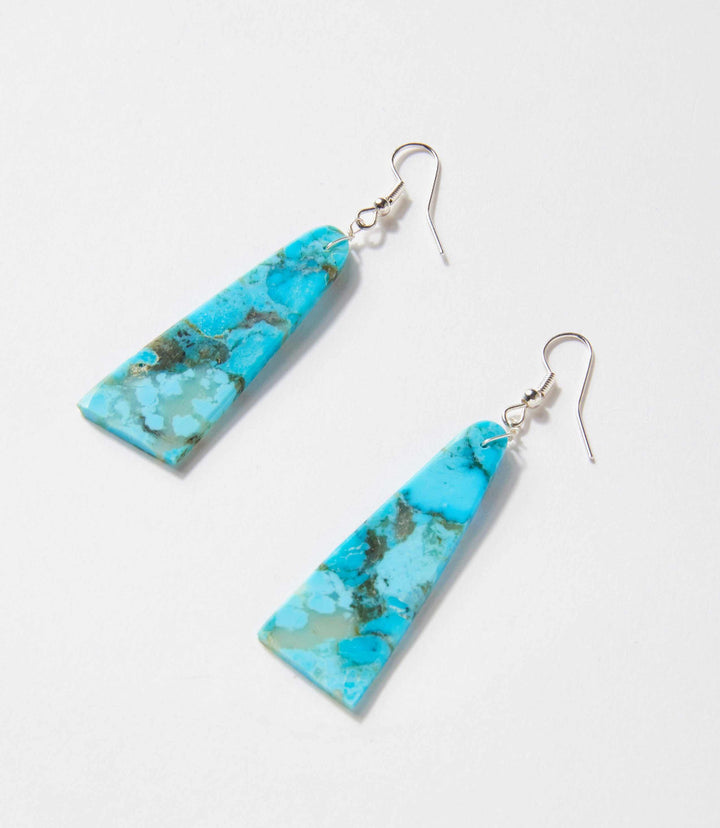 Angular Turquoise Earrings