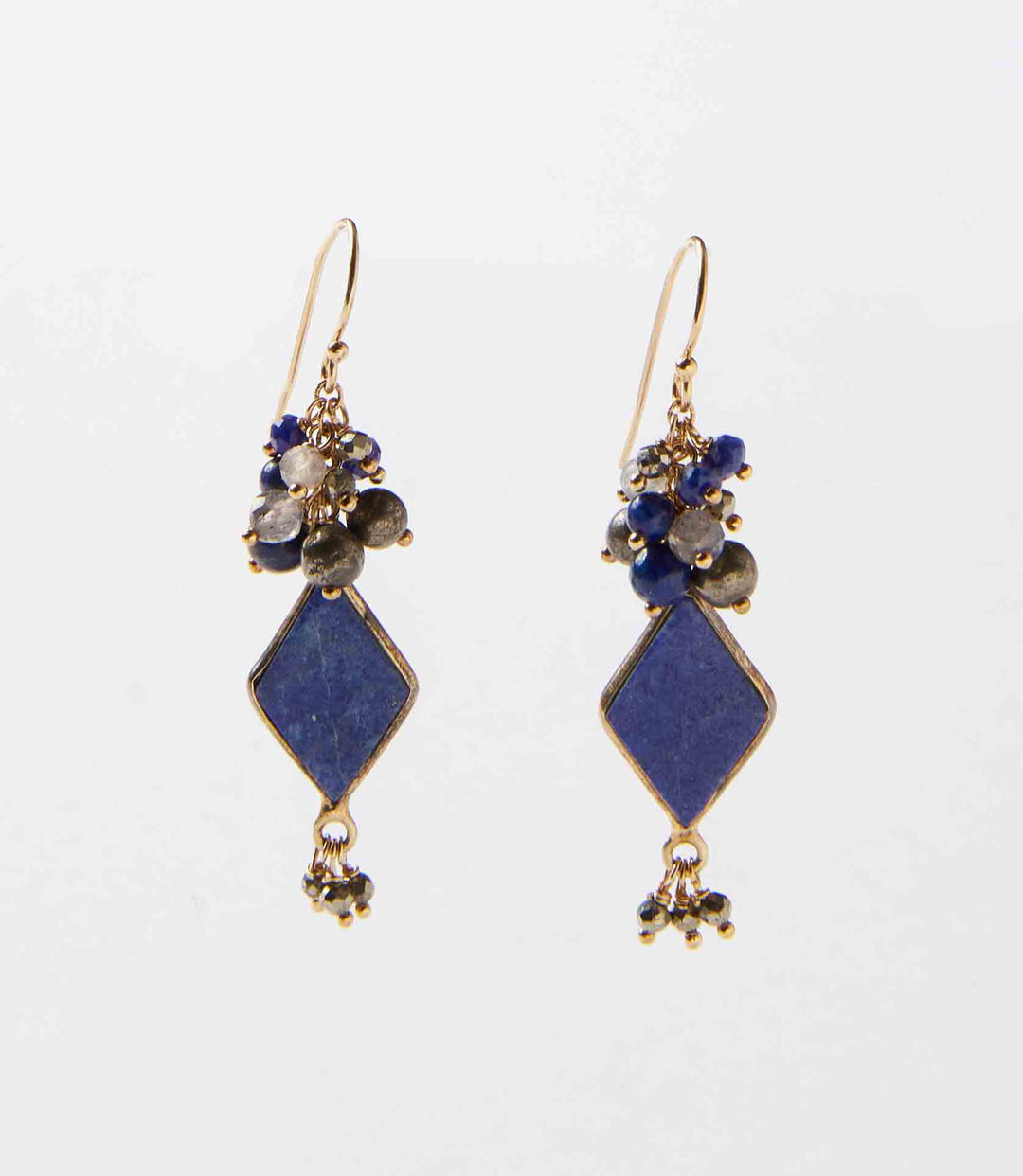 Blue Moon Kite Dangle Earrings