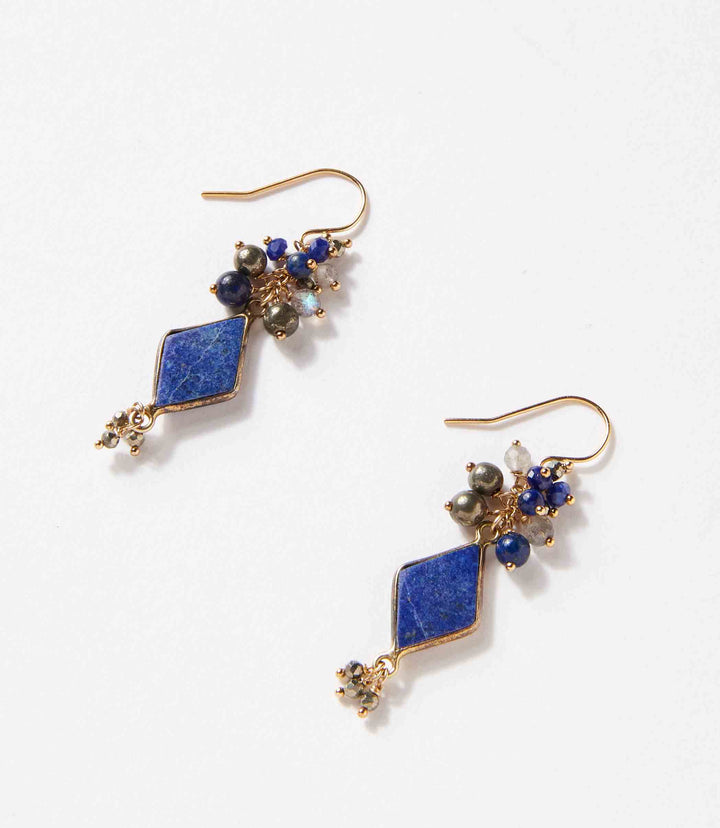 Blue Moon Kite Dangle Earrings