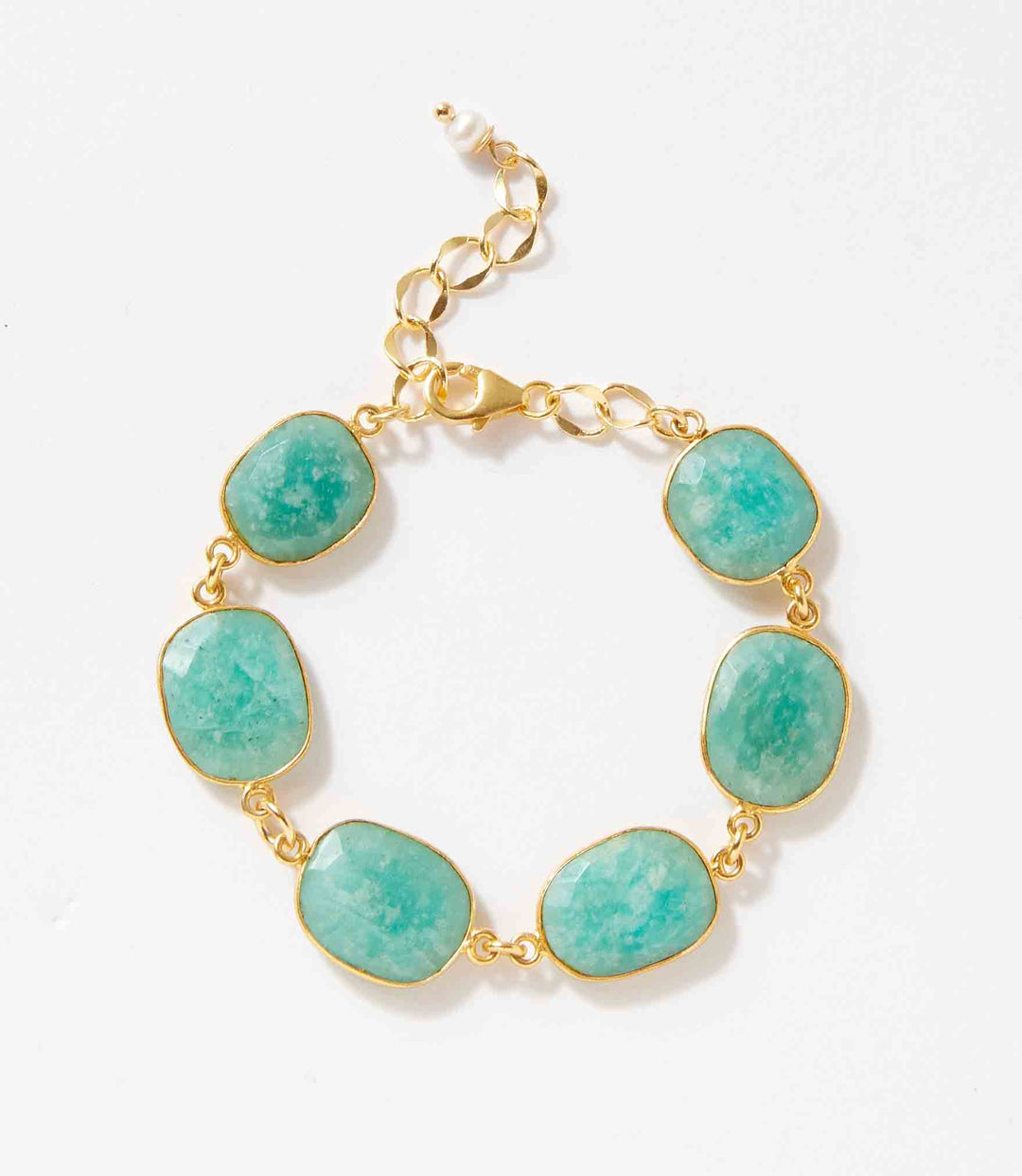 Amazonite Bezel Bracelet