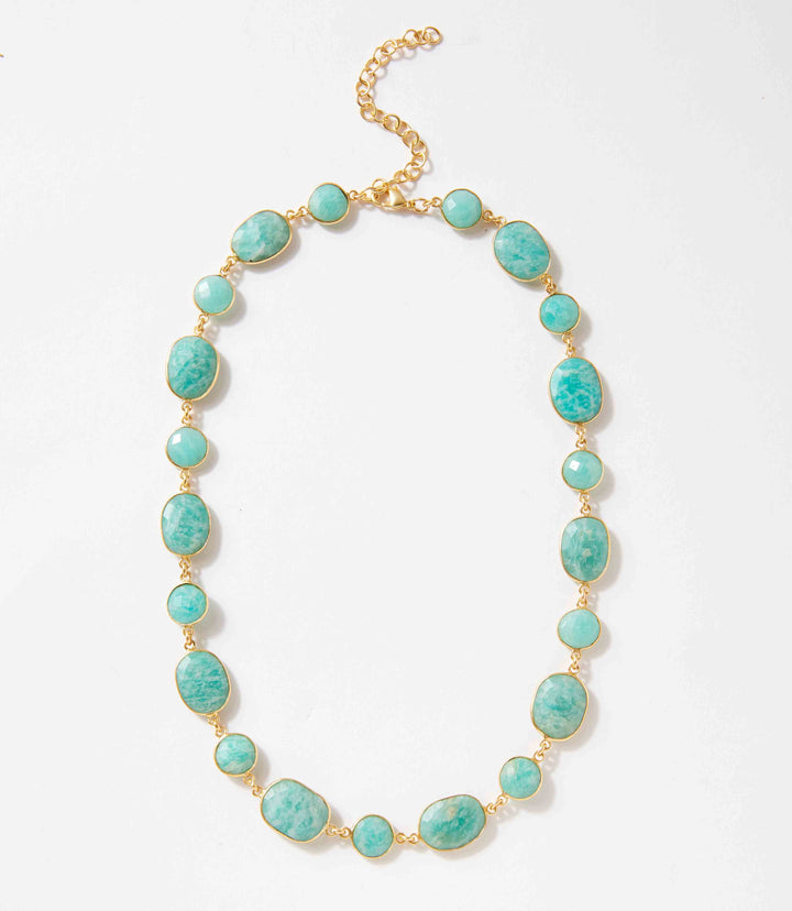 Gemstone Bezel Necklace