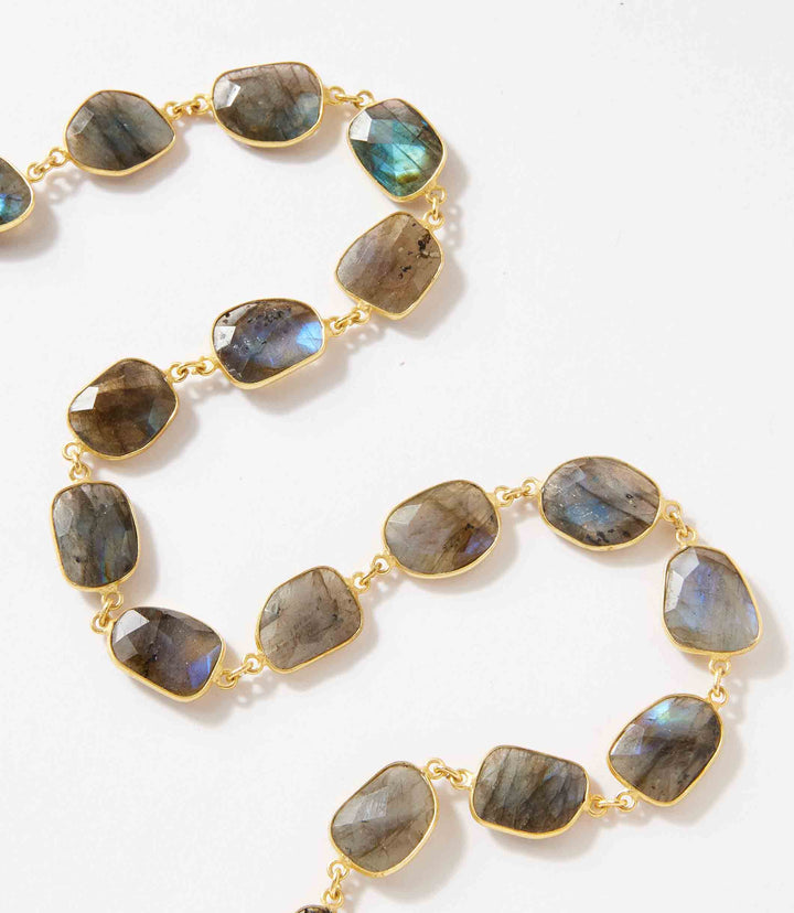 Gemstone Bezel Necklace