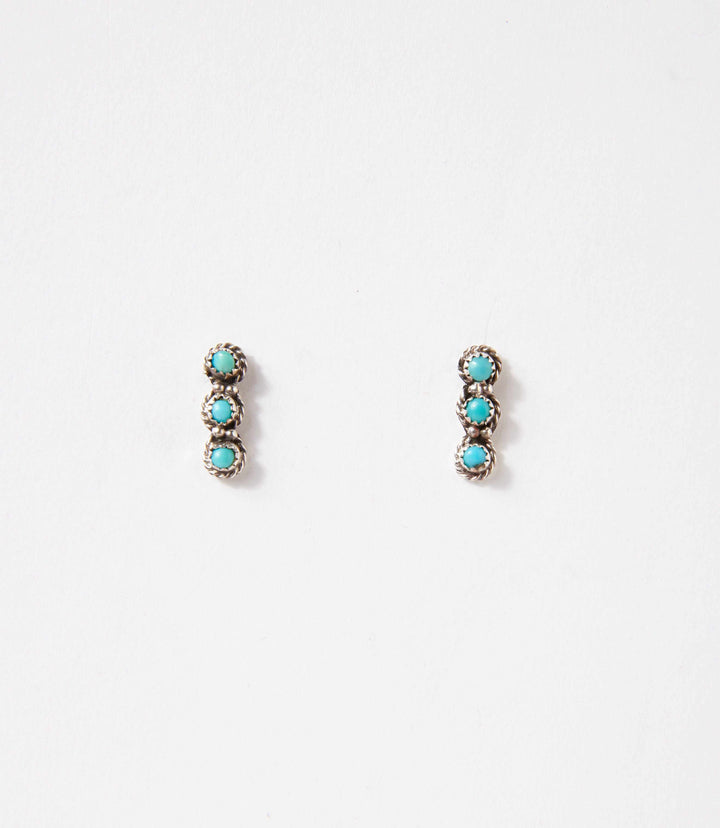 Turquoise Triple Dangle Earrings