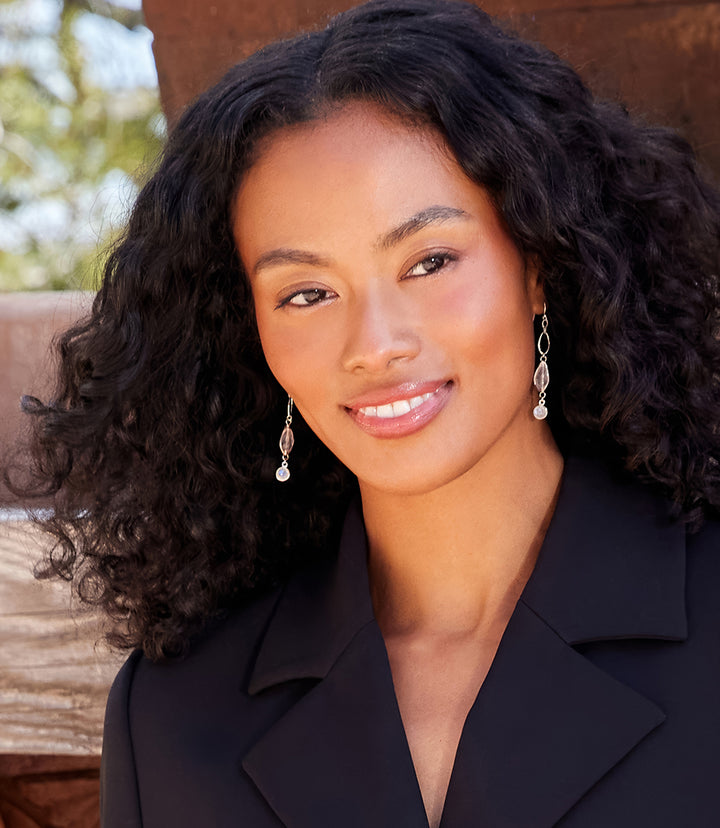 Blush Rose Quartz Earrings