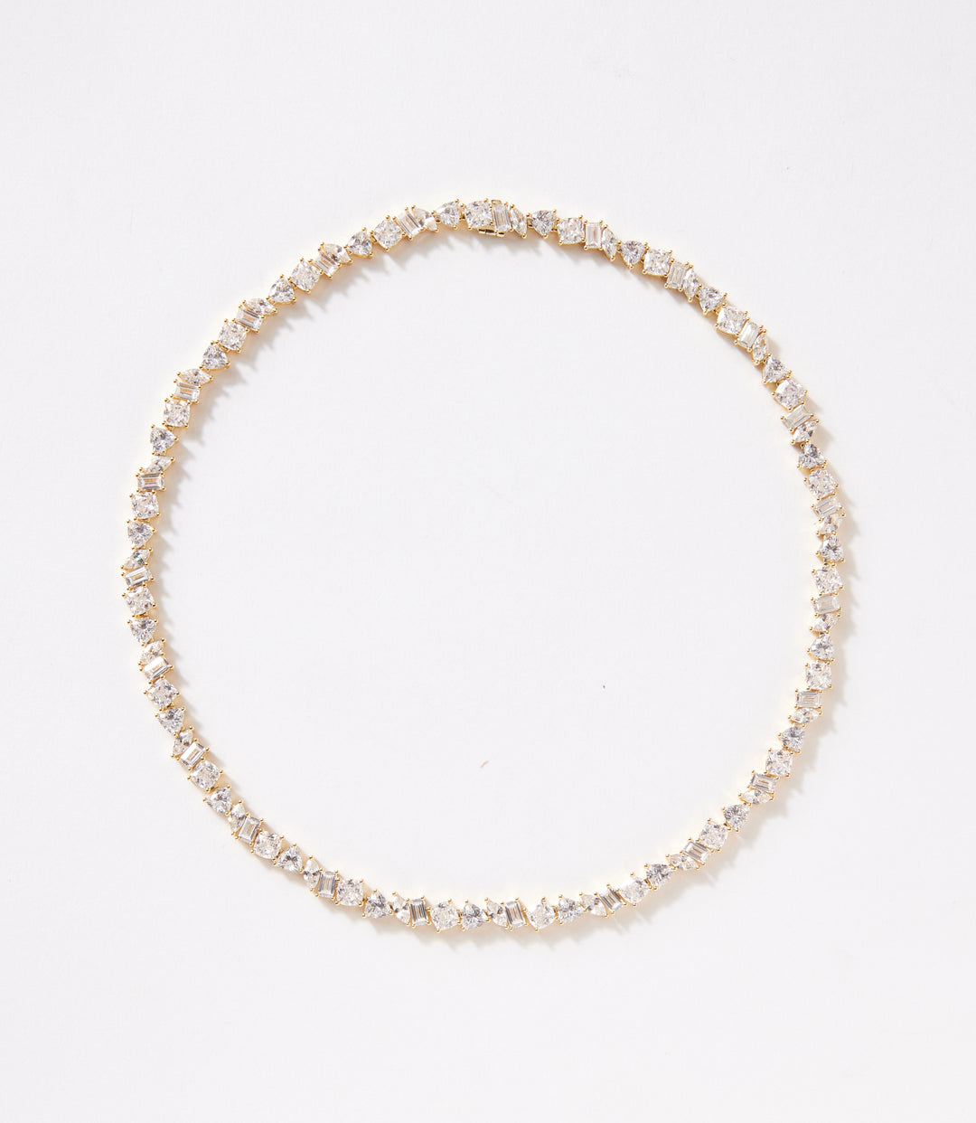 Multi Shaped Tennis Necklace