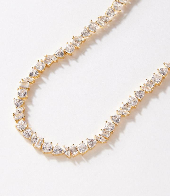Multi Shaped Tennis Necklace