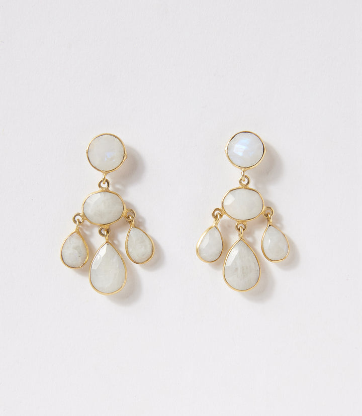 Gemstone Chandelier Earrings