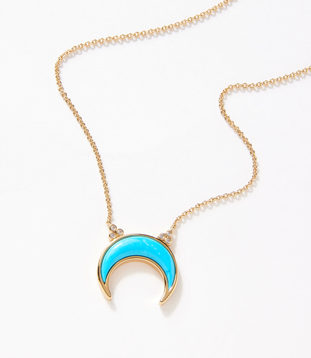 Turquoise Crescent Necklace