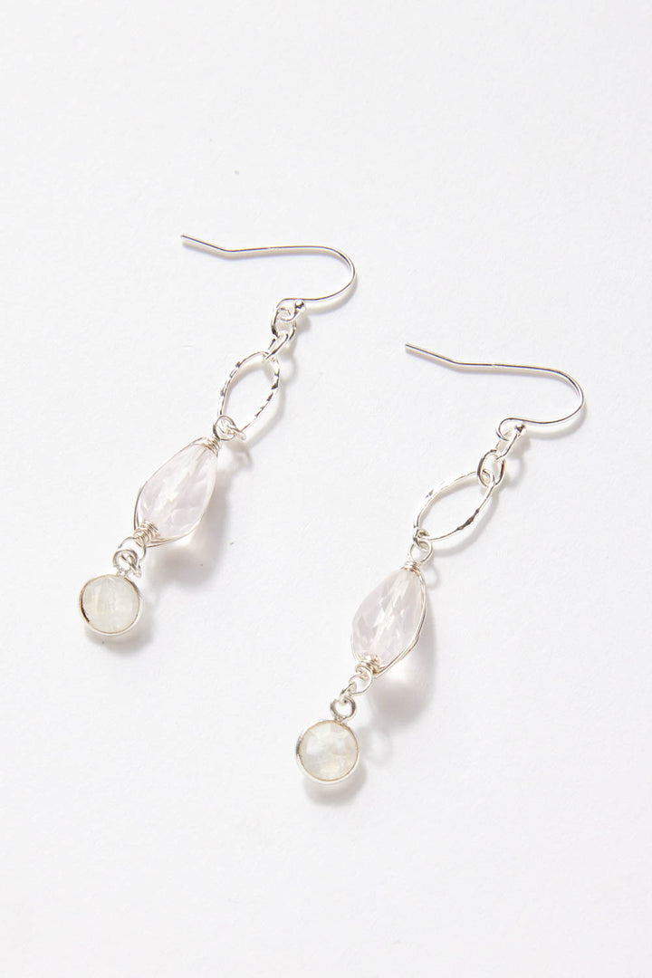 Blush Rose Quartz Earrings