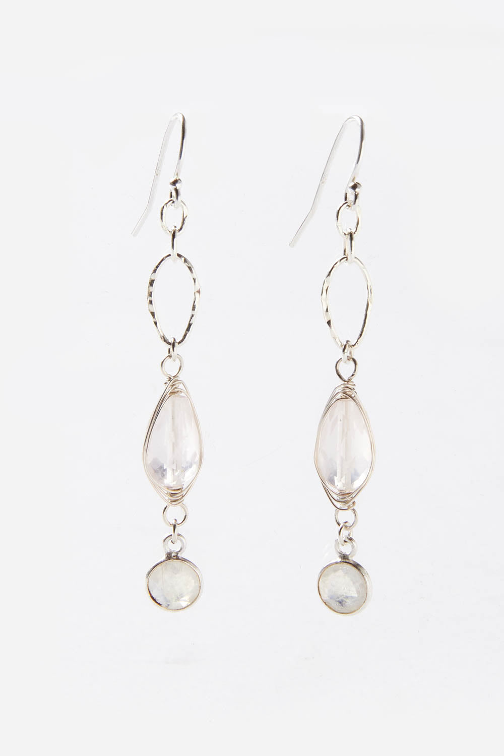 Blush Rose Quartz Earrings