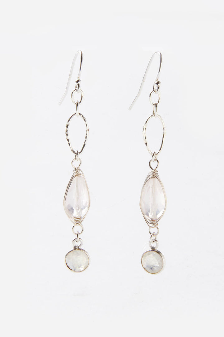 Blush Rose Quartz Earrings