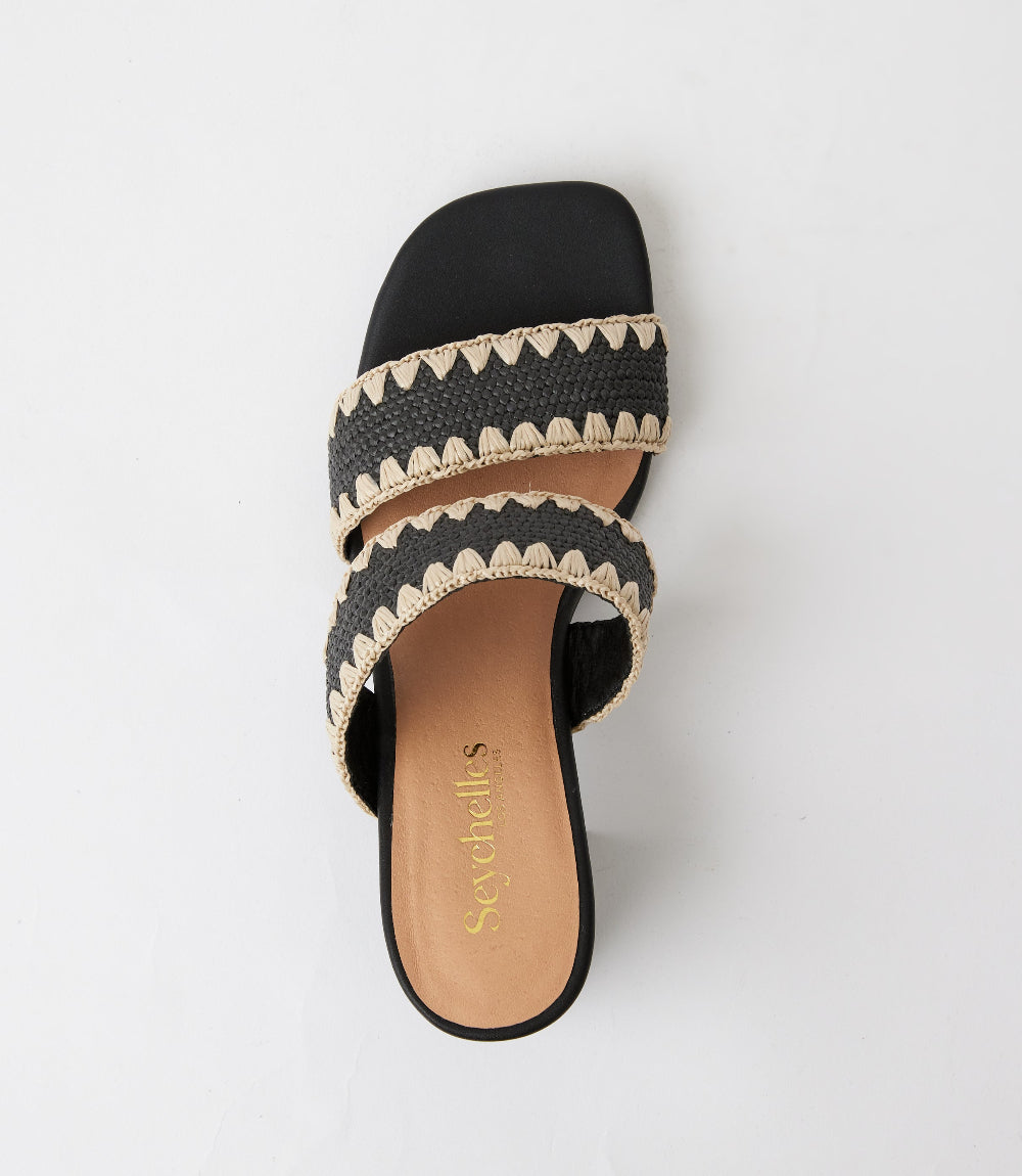 Seychelles Rafia Slides Seychelles Hattie Raffia Heel Sandals - Chic Summer Style, 50mm Heel ...