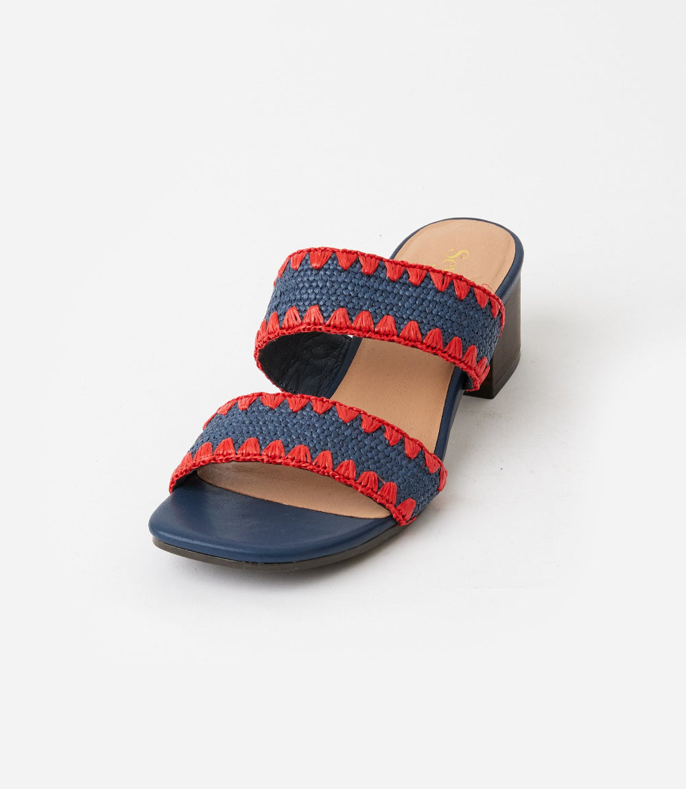 Seychelles Maui Raffia Mid Heel Sandals