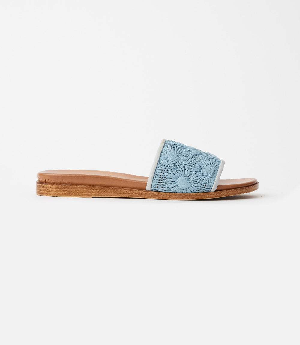 Seychelles Rafia Slides Seychelles Dakota Flower Raffia Slides – Karen Kane