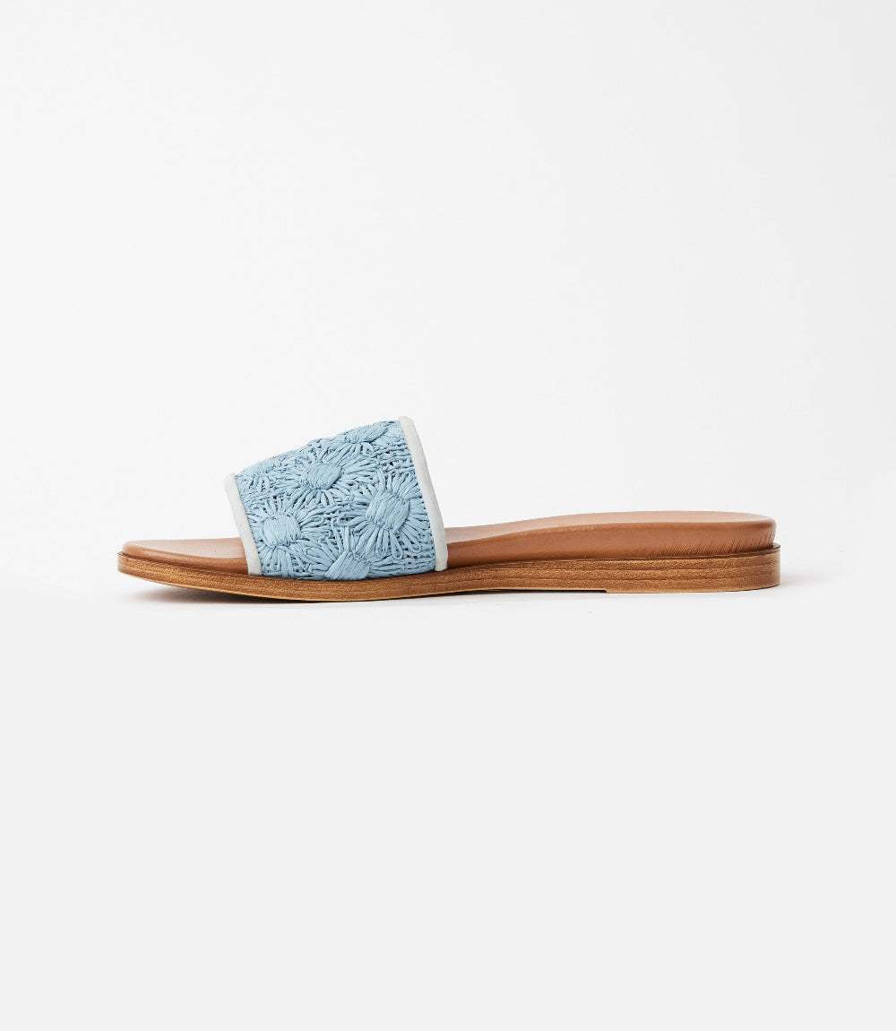 Seychelles Rafia Slides Seychelles Dakota Flower Raffia Slides – Karen Kane