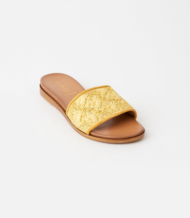 Seychelles Rafia Slides Seychelles Dakota Flower Raffia Slides – Karen Kane
