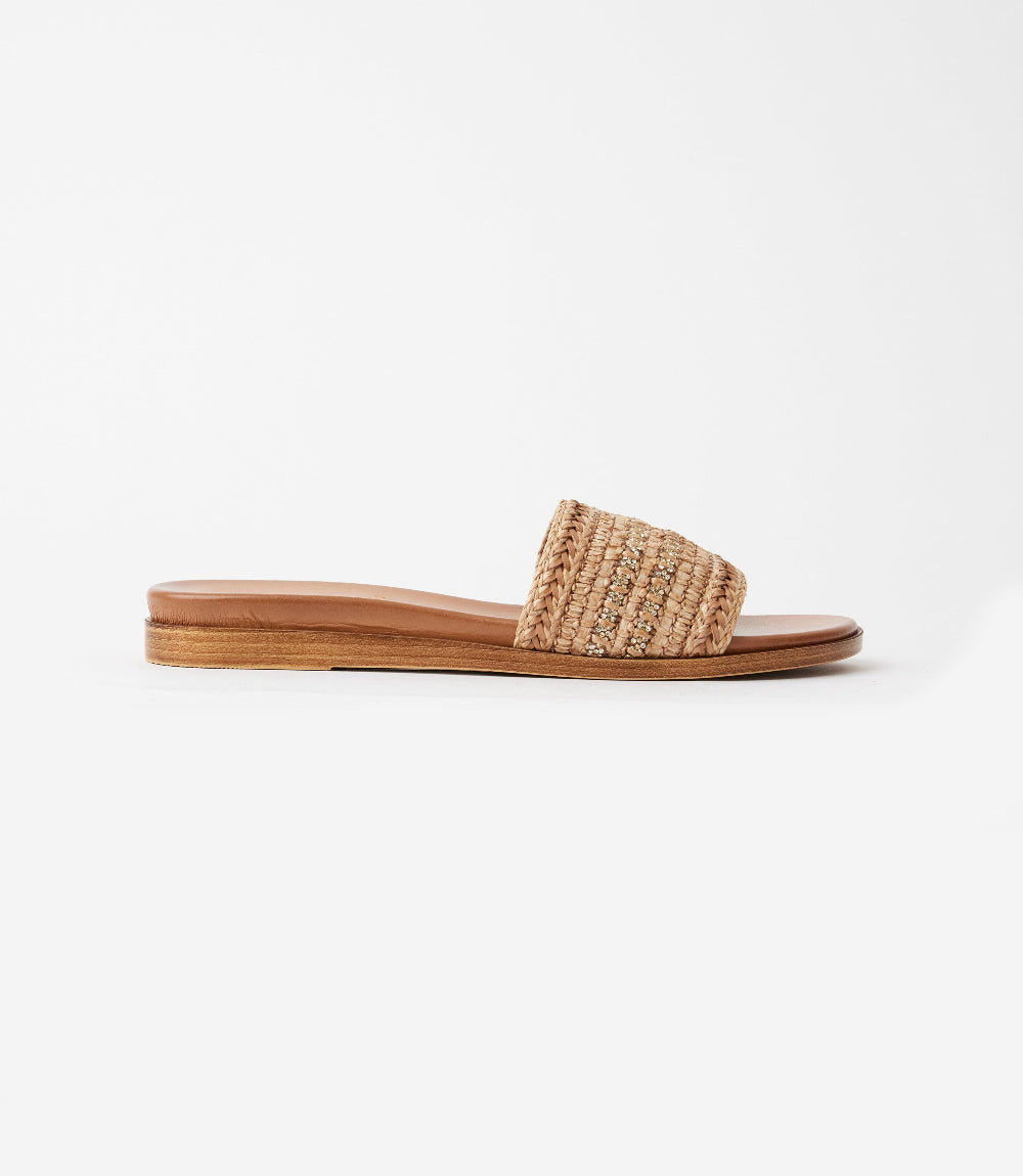 Seychelles Destination Boho Embellished Slides