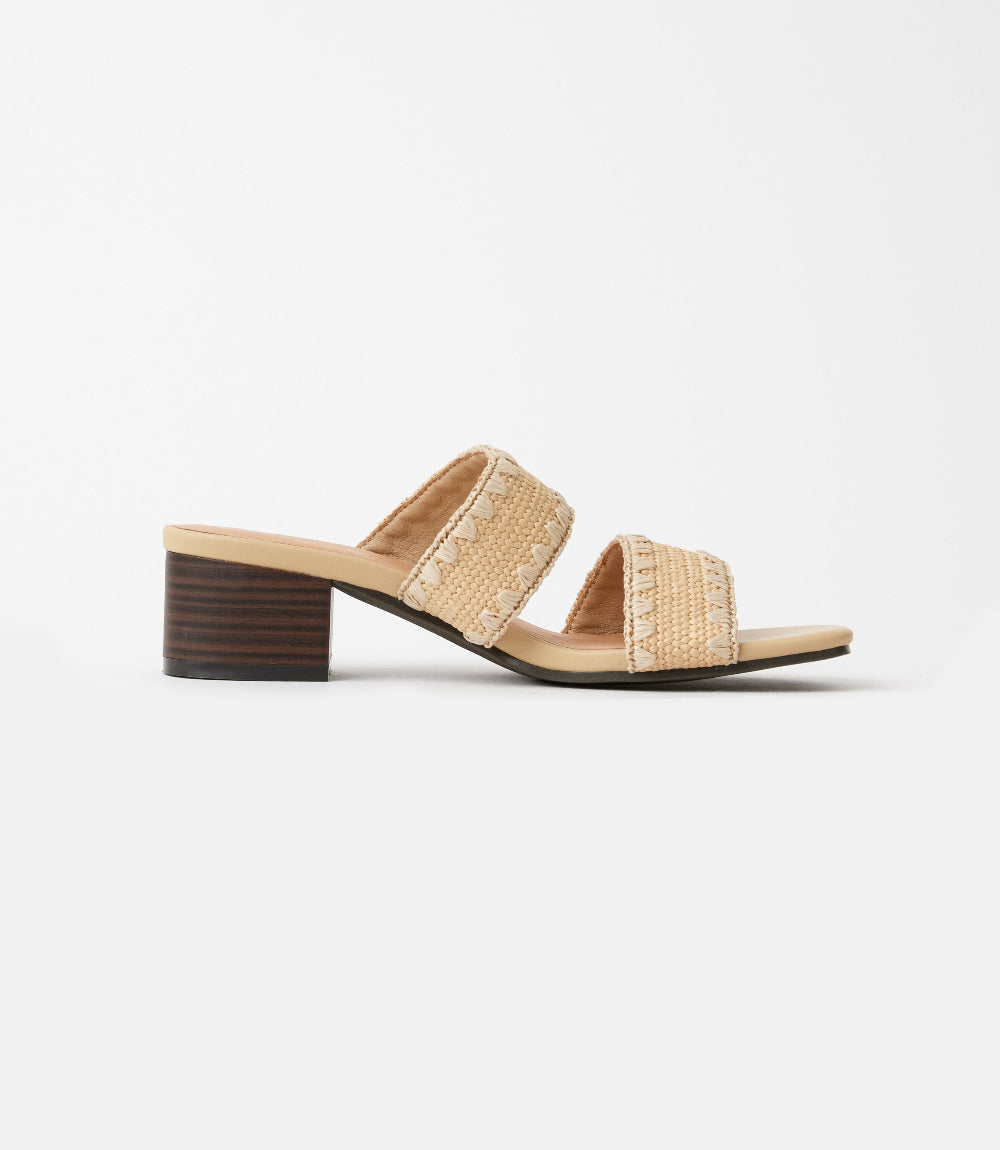 Seychelles Maui Raffia Mid Heel Sandals