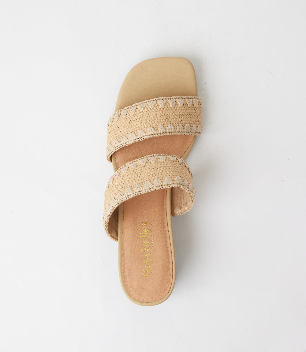 Seychelles Maui Raffia Mid Heel Sandals