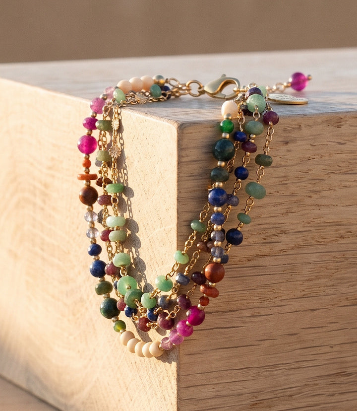Multistrand Gemstone Bracelet