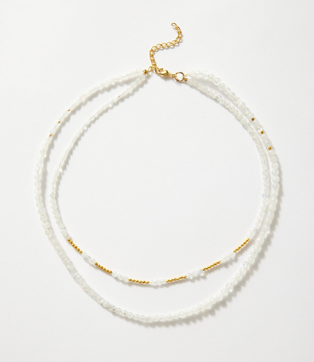 Beaded Moonstone Necklace