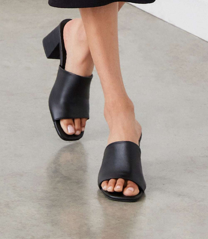 Adapt Leather Heel Sandals
