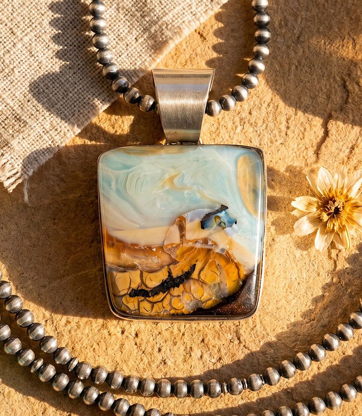 Boulder Opal Pendant Necklace