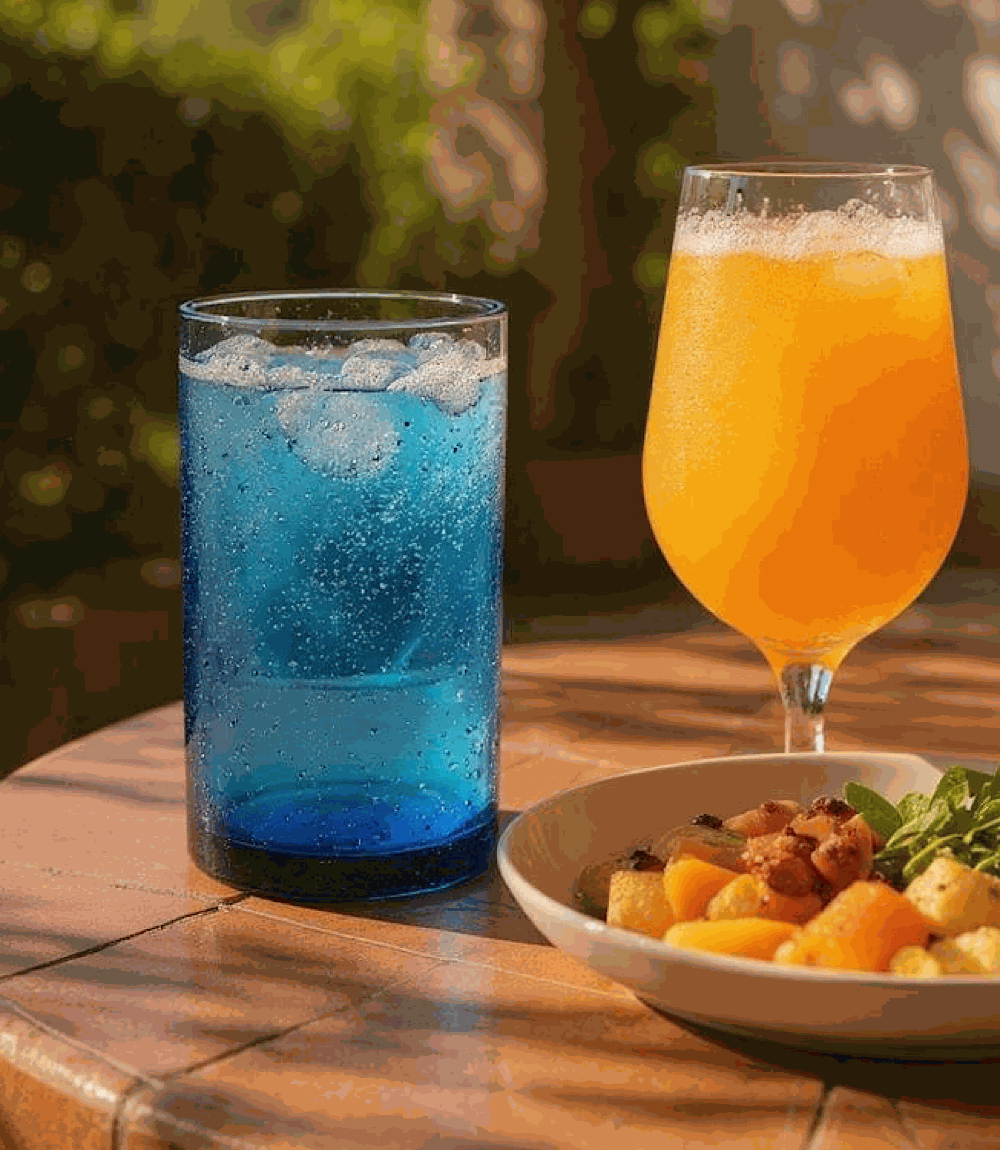 Tall Bubble Drinking Glass