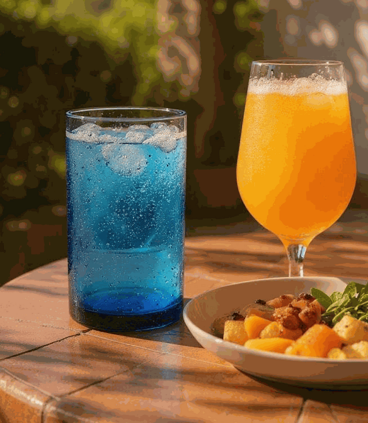 Tall Bubble Drinking Glass