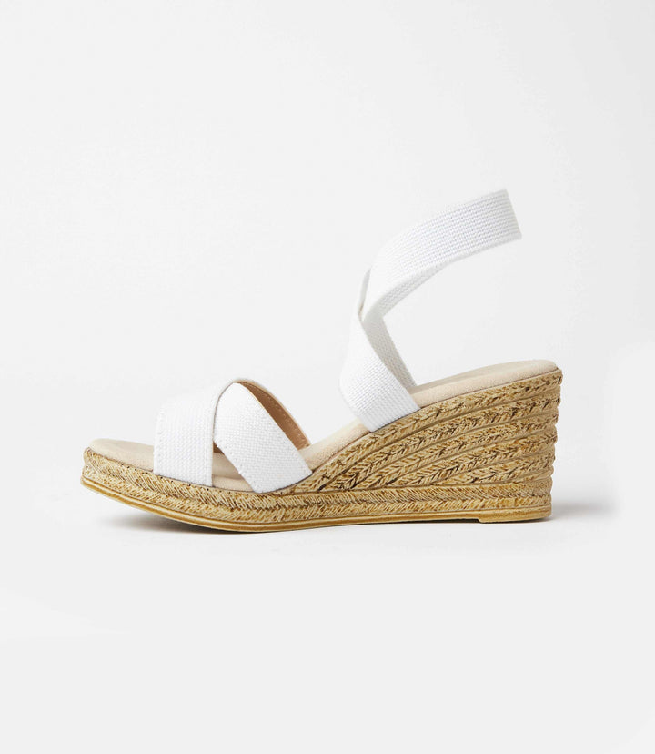 Fishburne Criss Cross Espadrille Wedge Sandals