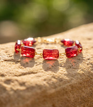 Ruby Link Bracelet