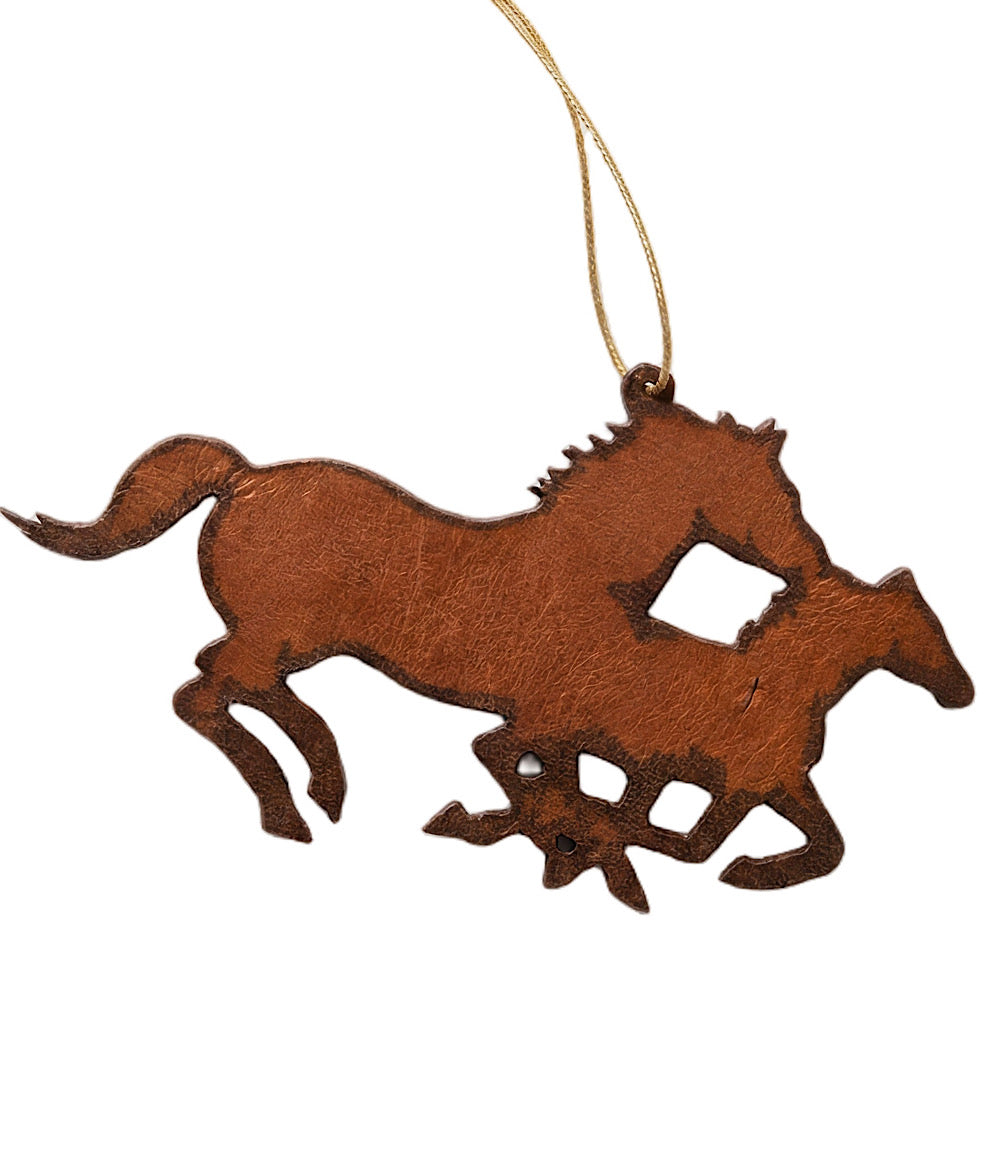 Steel Horses Ornament