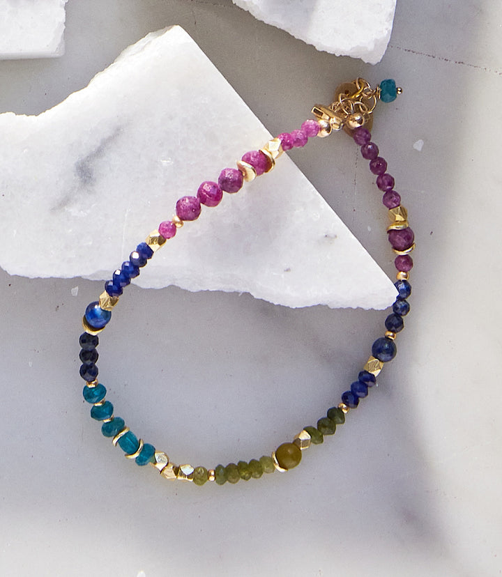 Aurora Beaded Gemstone Bracelet
