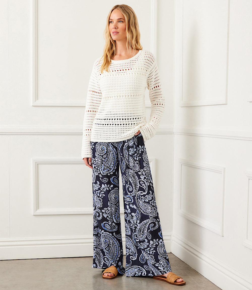 Boatneck Crochet Sweater