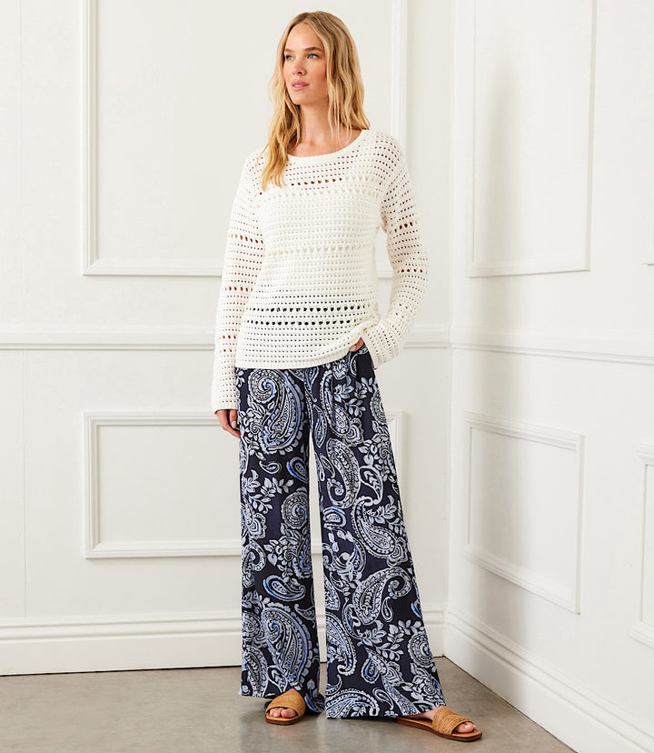 Boatneck Crochet Sweater