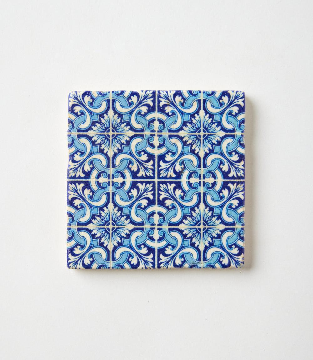Italian Tile Marble Coasters, Set Of 4