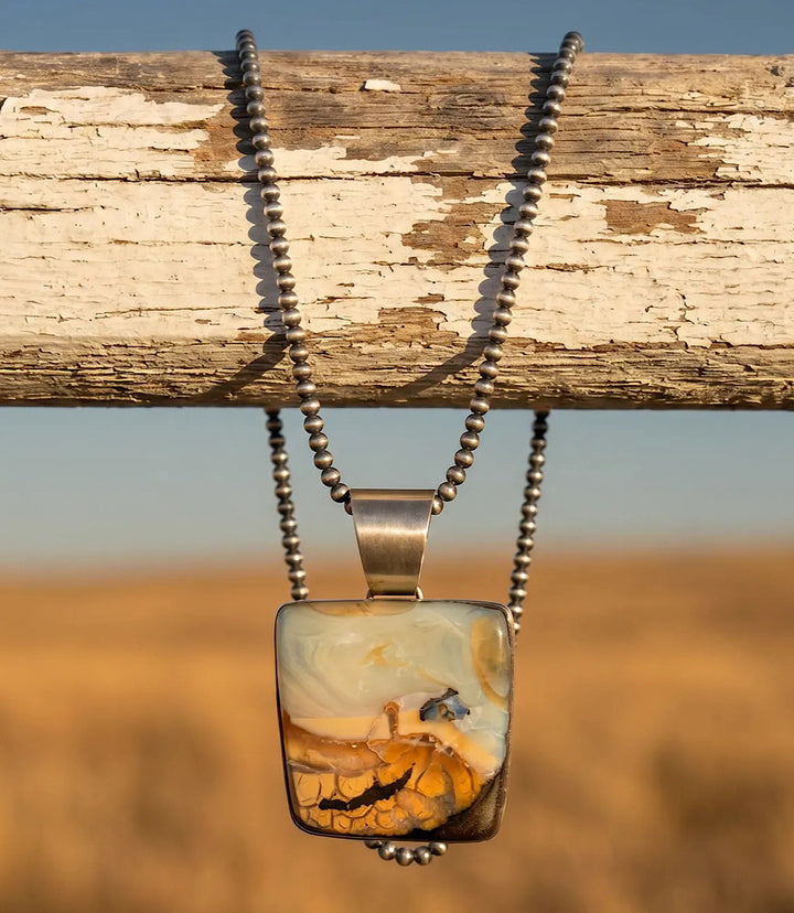 Boulder Opal Pendant Necklace
