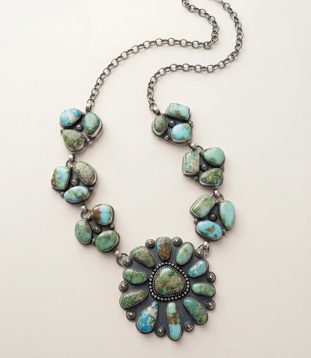 Carico Lake Turquoise Sterling Silver Necklace