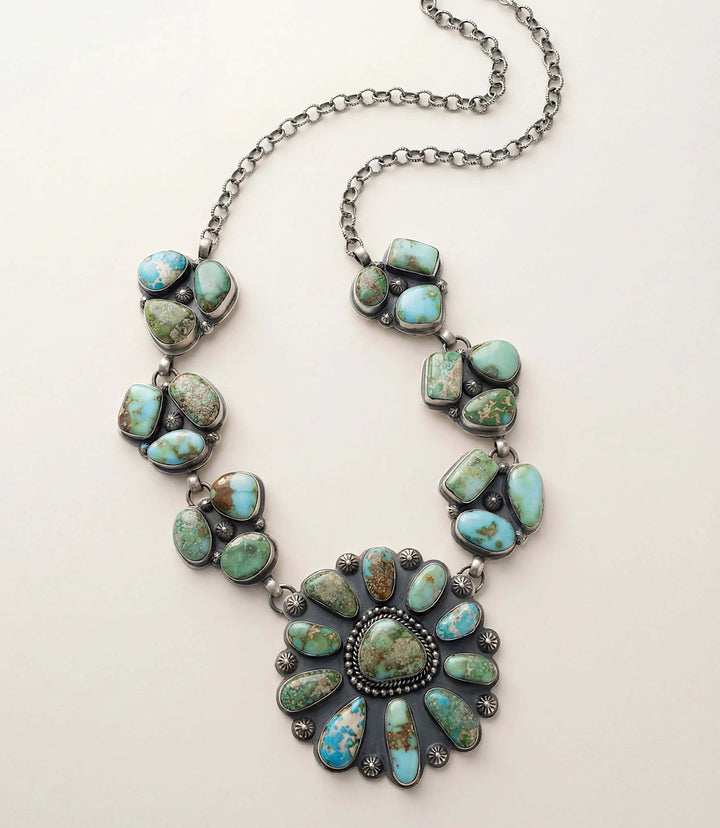 Carico Lake Turquoise Sterling Silver Necklace