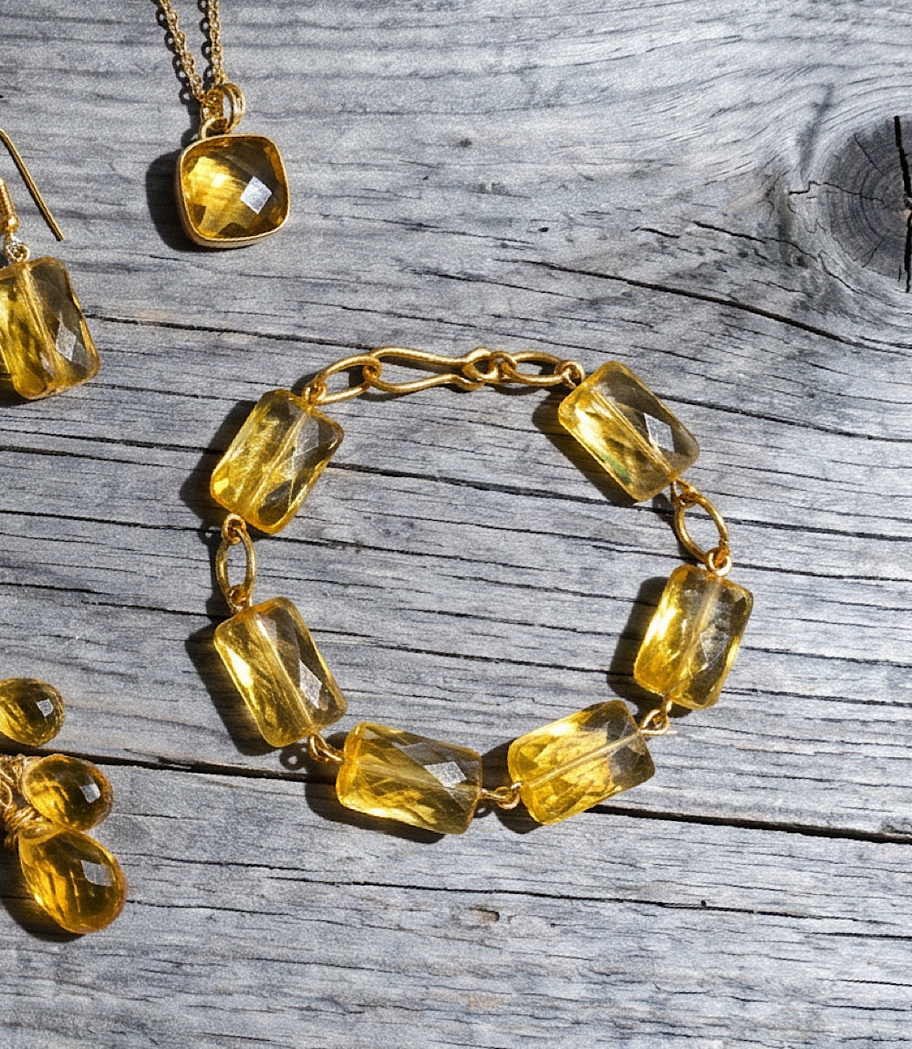 Citrine Link Bracelet
