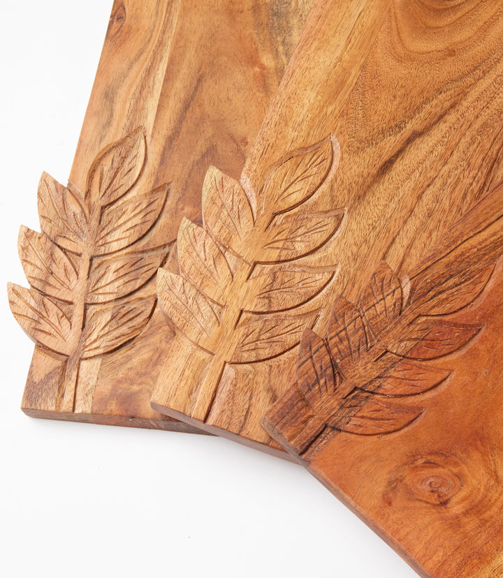 Leaf Wooden Large Serving Board