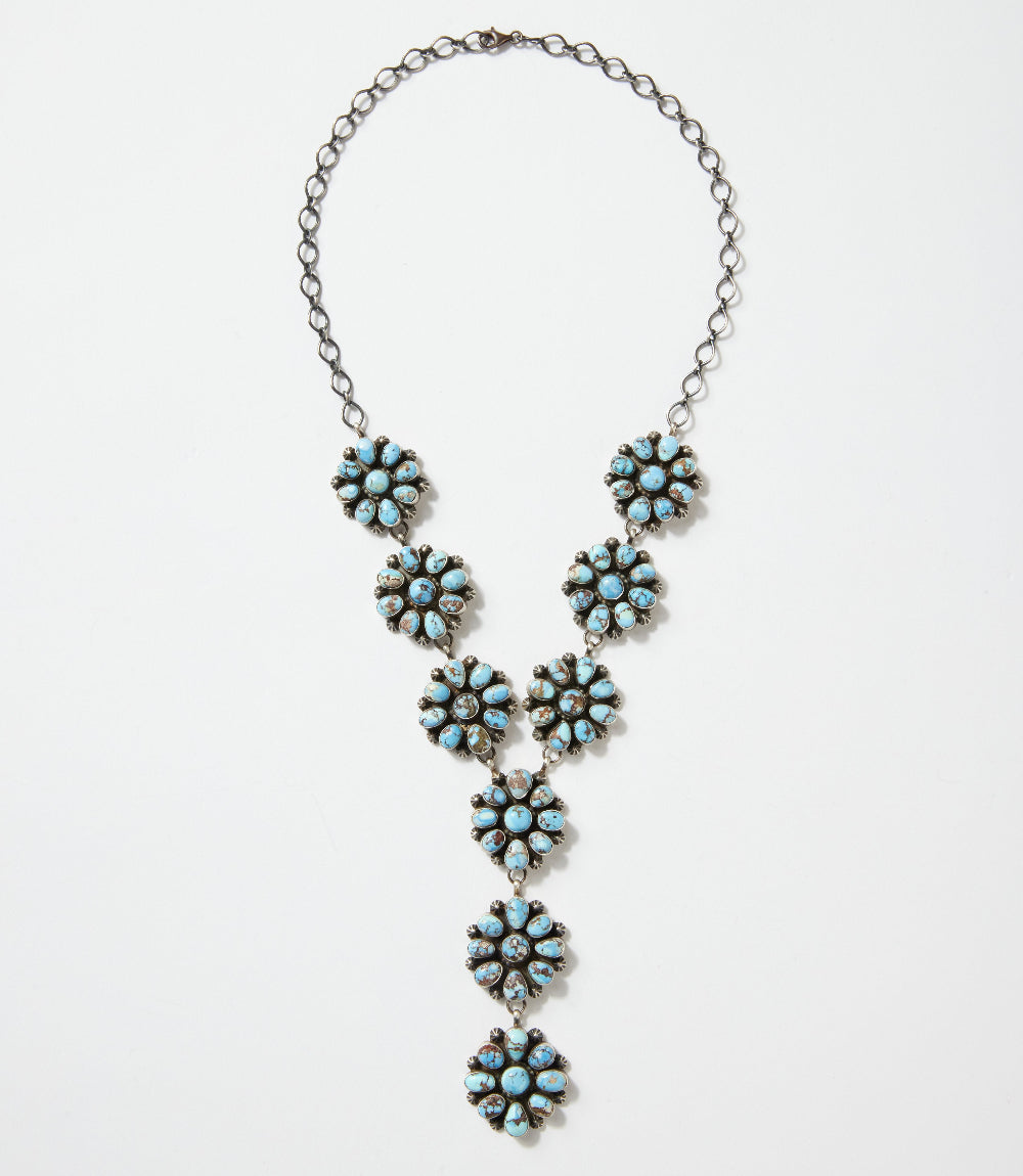 Golden Hill Turquoise Cluster Lariat Set